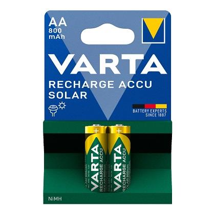 Rechargeable Batteries VARTA Solar AA 800mAh (2 Pieces)