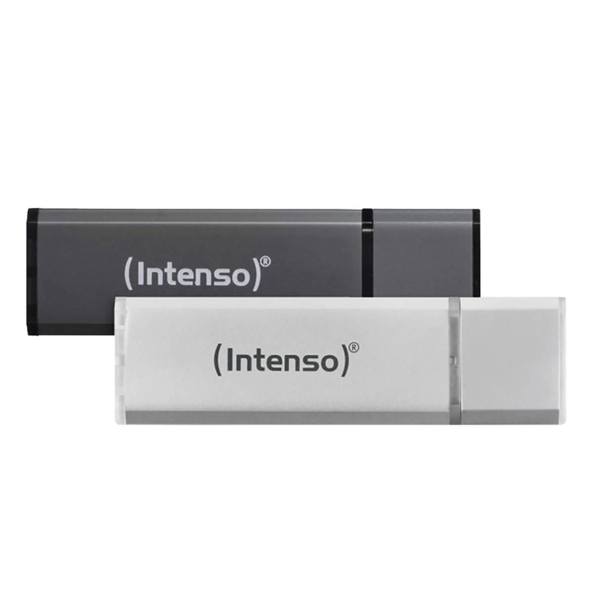 Μνήμη USB 2.0 INTENSO Alu Line 32GB (2 Τεμάχια)