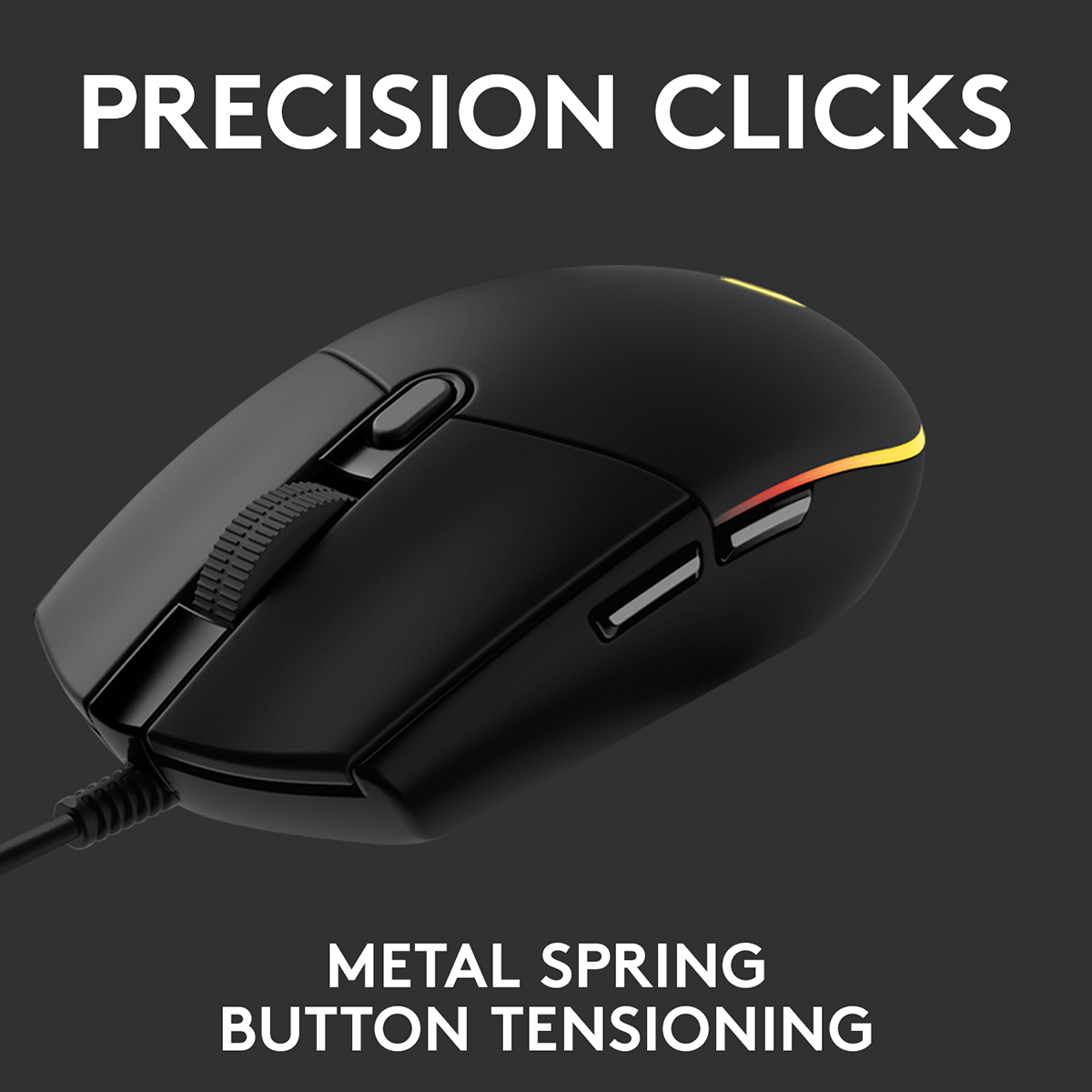 Ενσύρματο Gaming Ποντίκι LOGITECH G102 Lightsync Μαύρο - 5