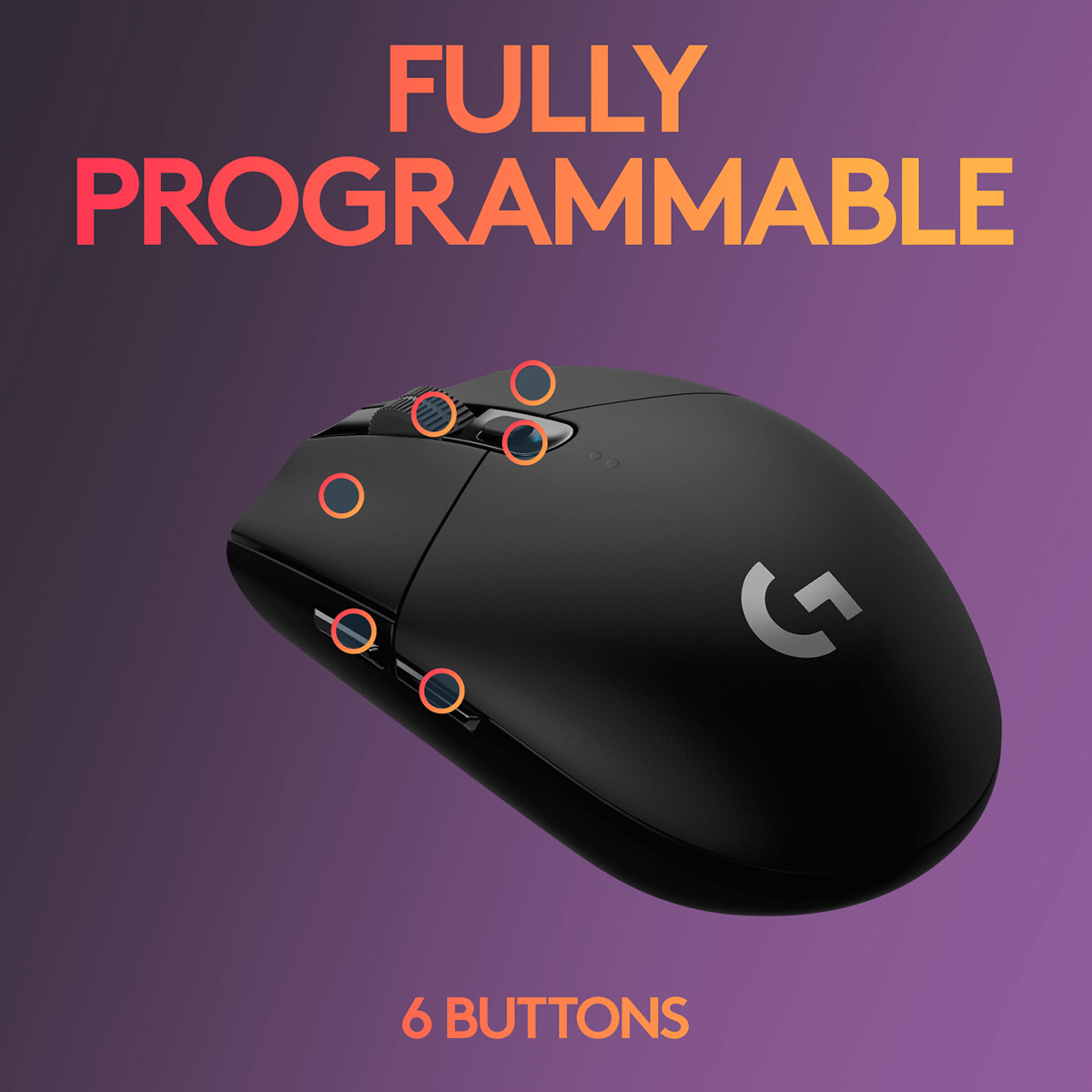 Ασύρματο Gaming Ποντίκι LOGITECH G305 Lightspeed Μαύρο - 6