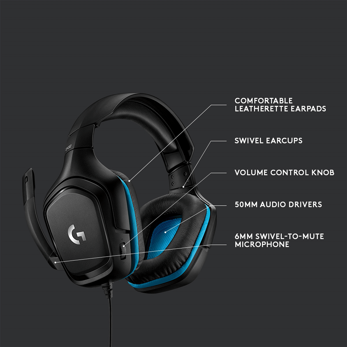 Ενσύρματο Gaming Headset LOGITECH G432 - 2