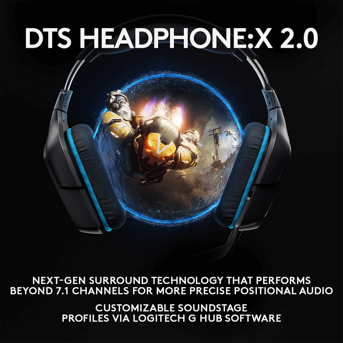 Ενσύρματο Gaming Headset LOGITECH G432 - 6