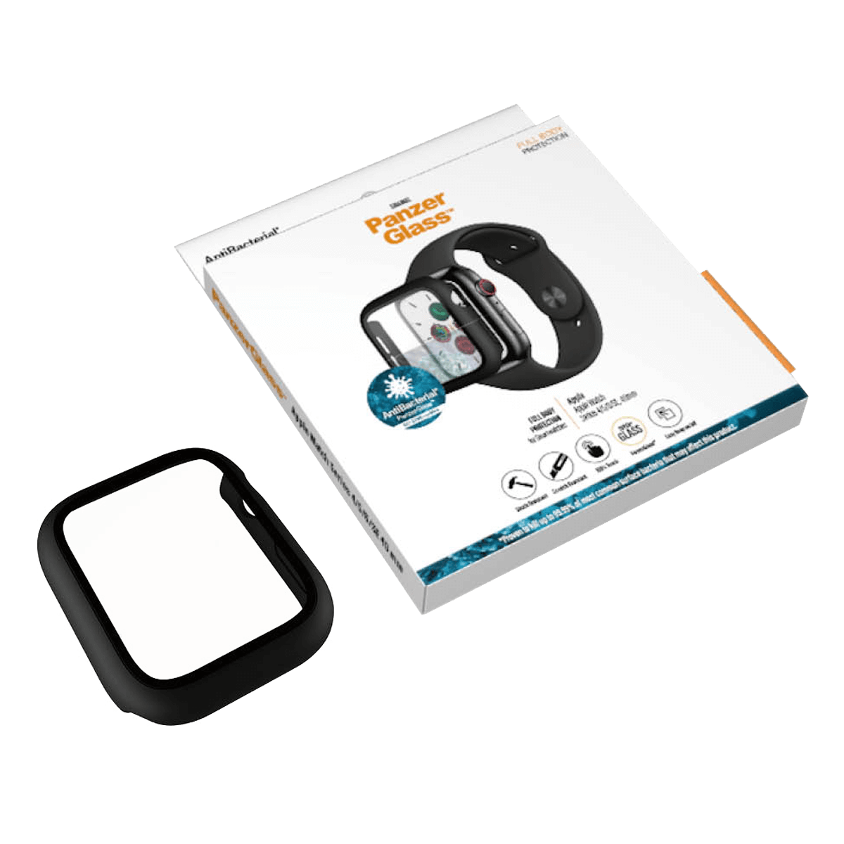 Γυαλί Προστασίας Οθόνης με Πλαίσιο PANZERGLASS Full Body Antibacterial για APPLE Watch 4/ 5/ 6/ SE 40mm - 3
