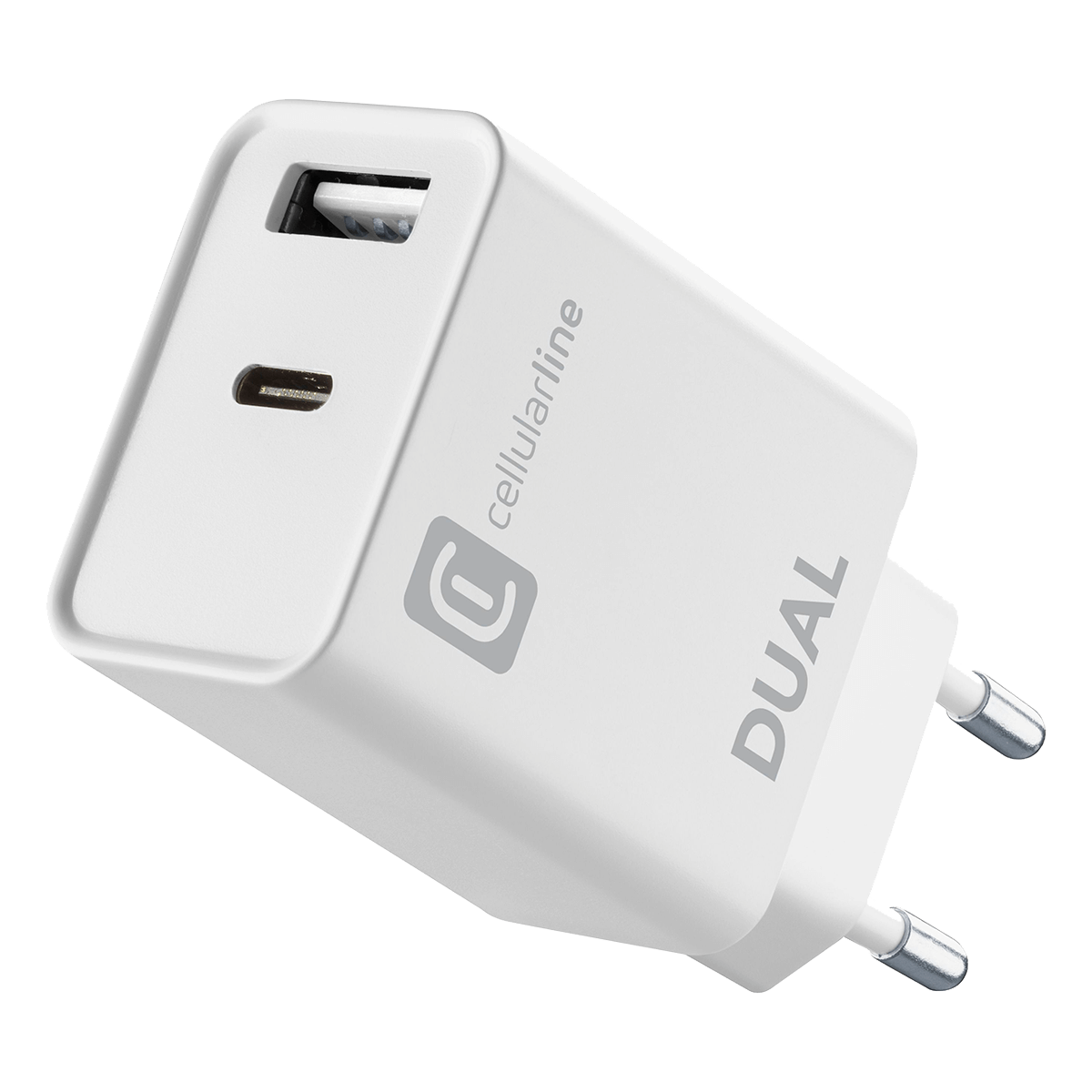Φορτιστής Ταξιδίου CELLULAR LINE Dual USB-C 20W