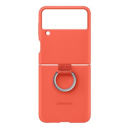 Silicone case for SAMSUNG Galaxy Z Flip 3 with Handle Ring