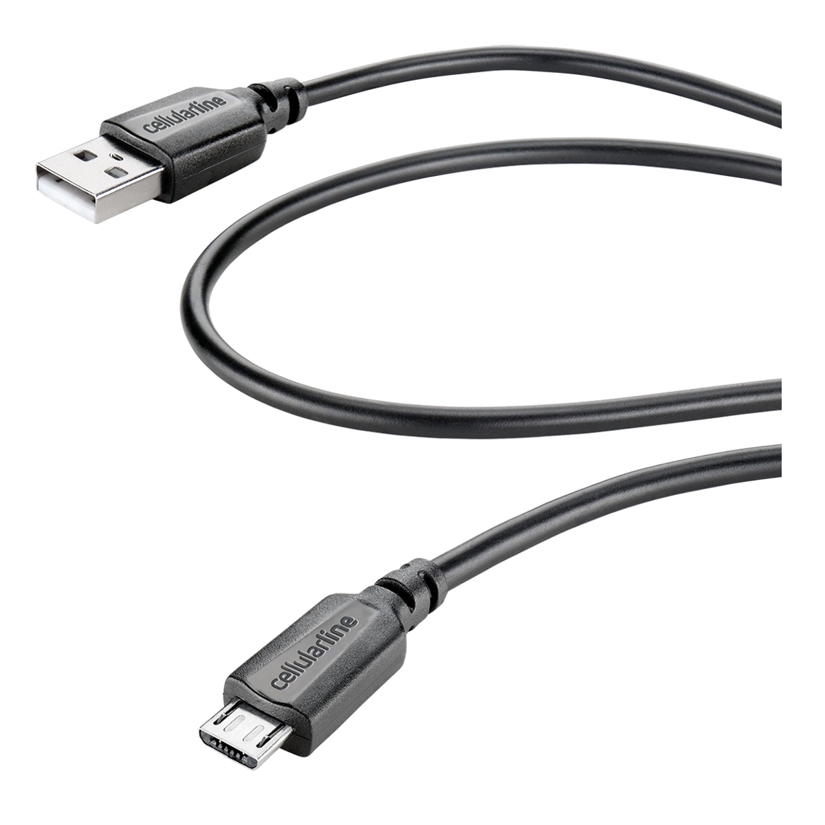 Καλώδιο Micro USB CELLULAR LINE 1.2 Μέτρα Μαύρο