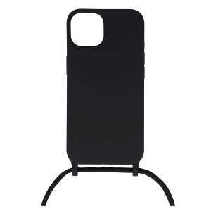 Θήκη Σιλικόνης COSY Lace για iPhone 13 με Κορδόνι Μαύρη