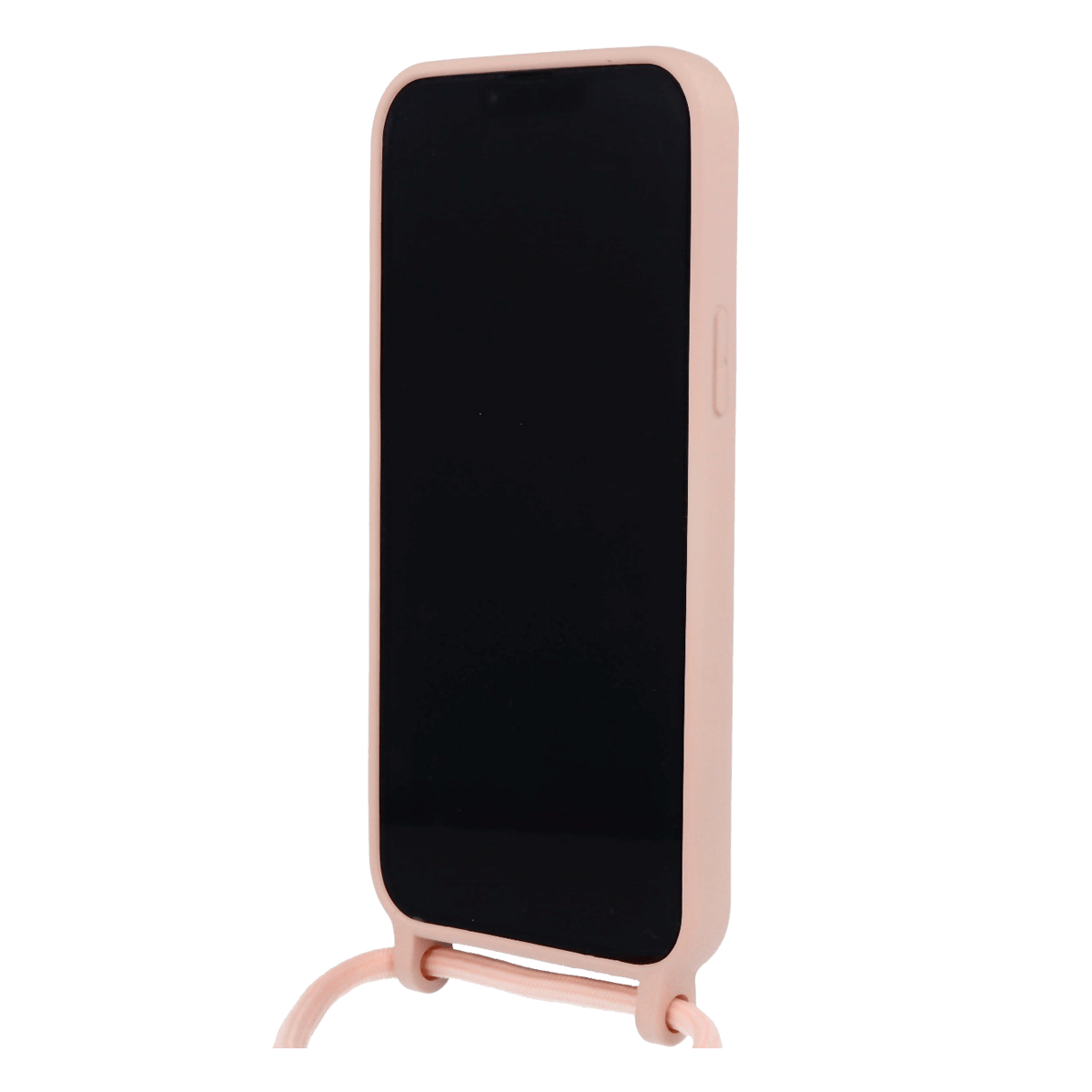 Θήκη Σιλικόνης COSY Lace  για iPhone 13 Pro Max με Κορδόνι Ροζ - 3