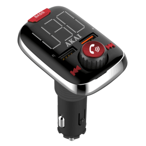 Φορτιστής Αυτοκινήτου AKAI Dual με Bluetooth FM Transmitter FMT-74BT 3.4A
