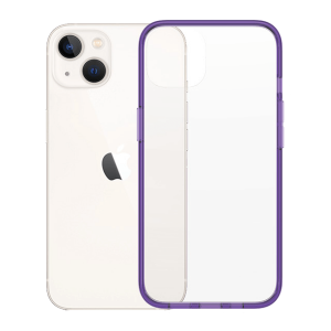 Ημιδιάφανη Θήκη PANZERGLASS Clear Case Color Antibacterial Limited Edition για iPhone 13 Grape
