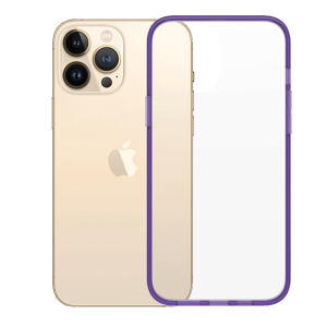 Ημιδιάφανη Θήκη PANZERGLASS Clear Case Color Antibacterial Limited Edition για iPhone 13 Pro Max Grape