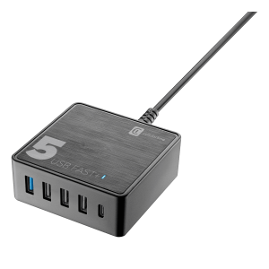 Φορτιστής CELLULAR LINE Desk Charger Multipower 5 Fast+ 60W