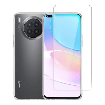 Transparent Case + COSY Screen Protector Glass for HUAWEI Nova 8i
