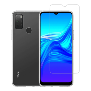 Διάφανη Θήκη + Γυαλί Προστασίας Οθόνης COSY για TCL 20 Y 5G