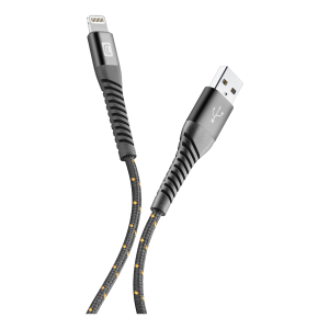 Καλώδιο CELLULAR LINE Tetraforce Lightning 1 Μέτρο Μαύρο