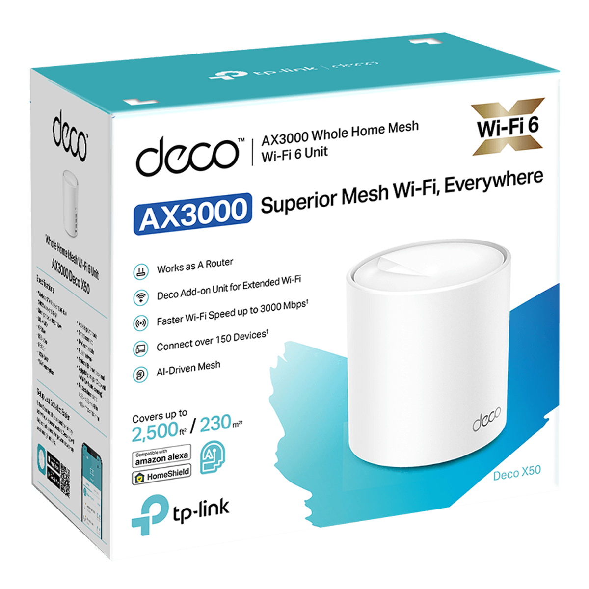 TP-LINK Deco X50 AX3000 Σύστημα Mesh Wi-Fi 1-pack - 3