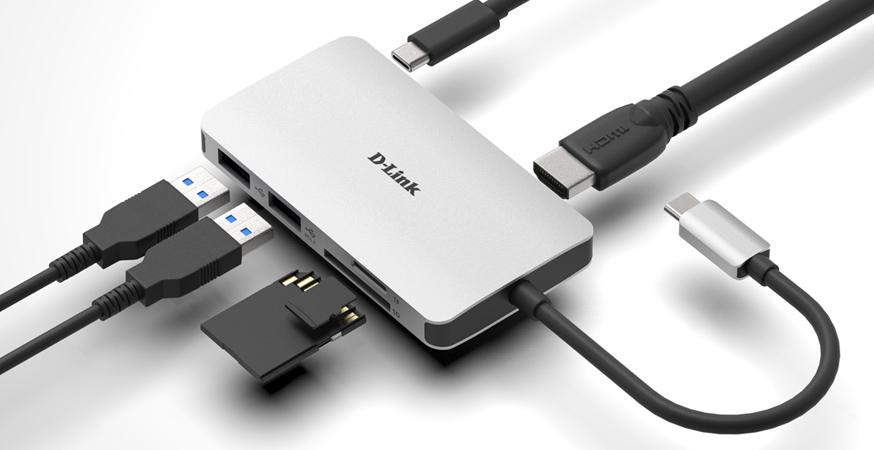 Hub USB Type-C D-LINK DUB-M610 6 ports