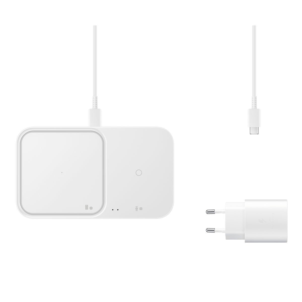 Ασύρματος Φορτιστής SAMSUNG Duo P5400 15W Λευκό - 4
