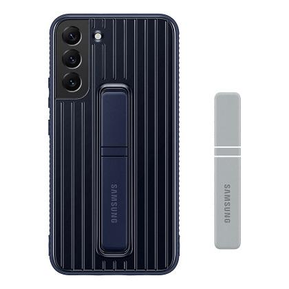 Protective Standing Cover Case SAMSUNG Galaxy S22 + with 2 Straps