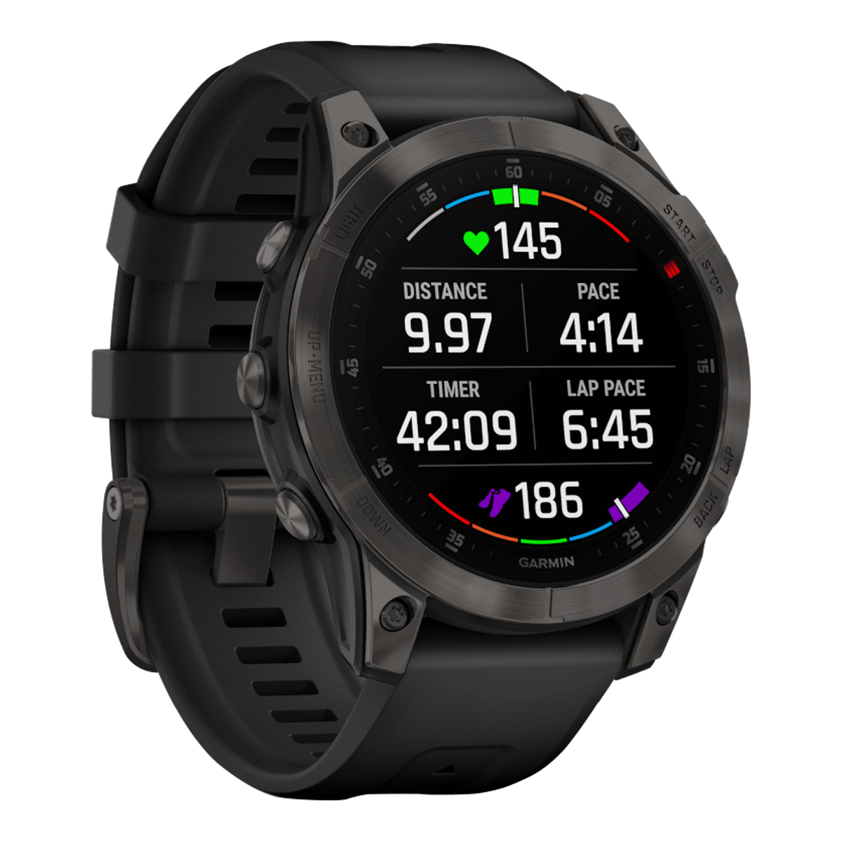 GARMIN epix Sapphire Titanium Carbon Grey/ Black