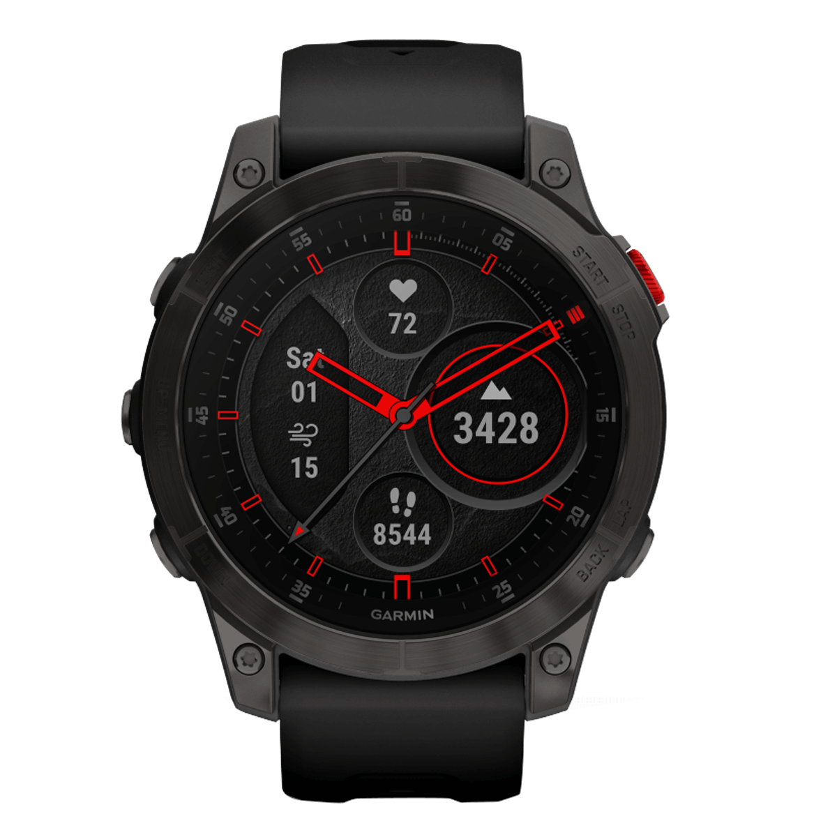 GARMIN epix Sapphire Titanium Carbon Grey/ Black - 2