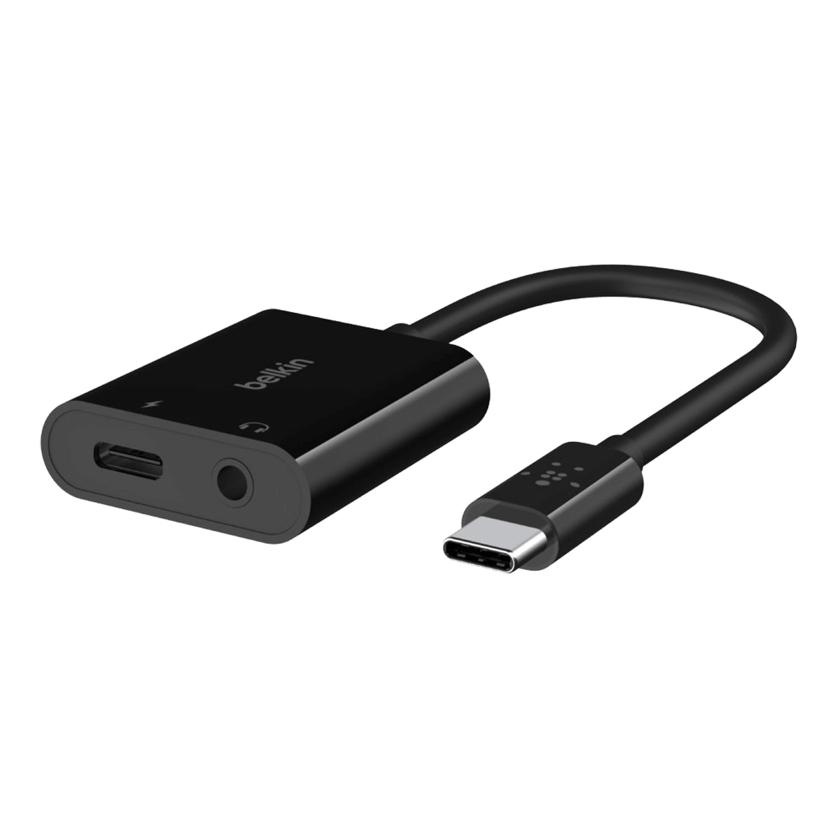 Αντάπτορας BELKIN jack 3.5mm Audio + Charger Rockstar Μαύρο
