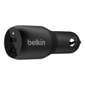 Φορτιστής Αυτοκινήτου BELKIN Dual Boost Charge Type-C 36W Μαύρο