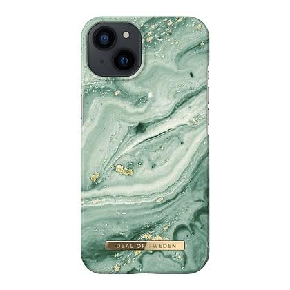 Θήκη IDEAL OF SWEDEN για iPhone 13 Mint Swirl Marble