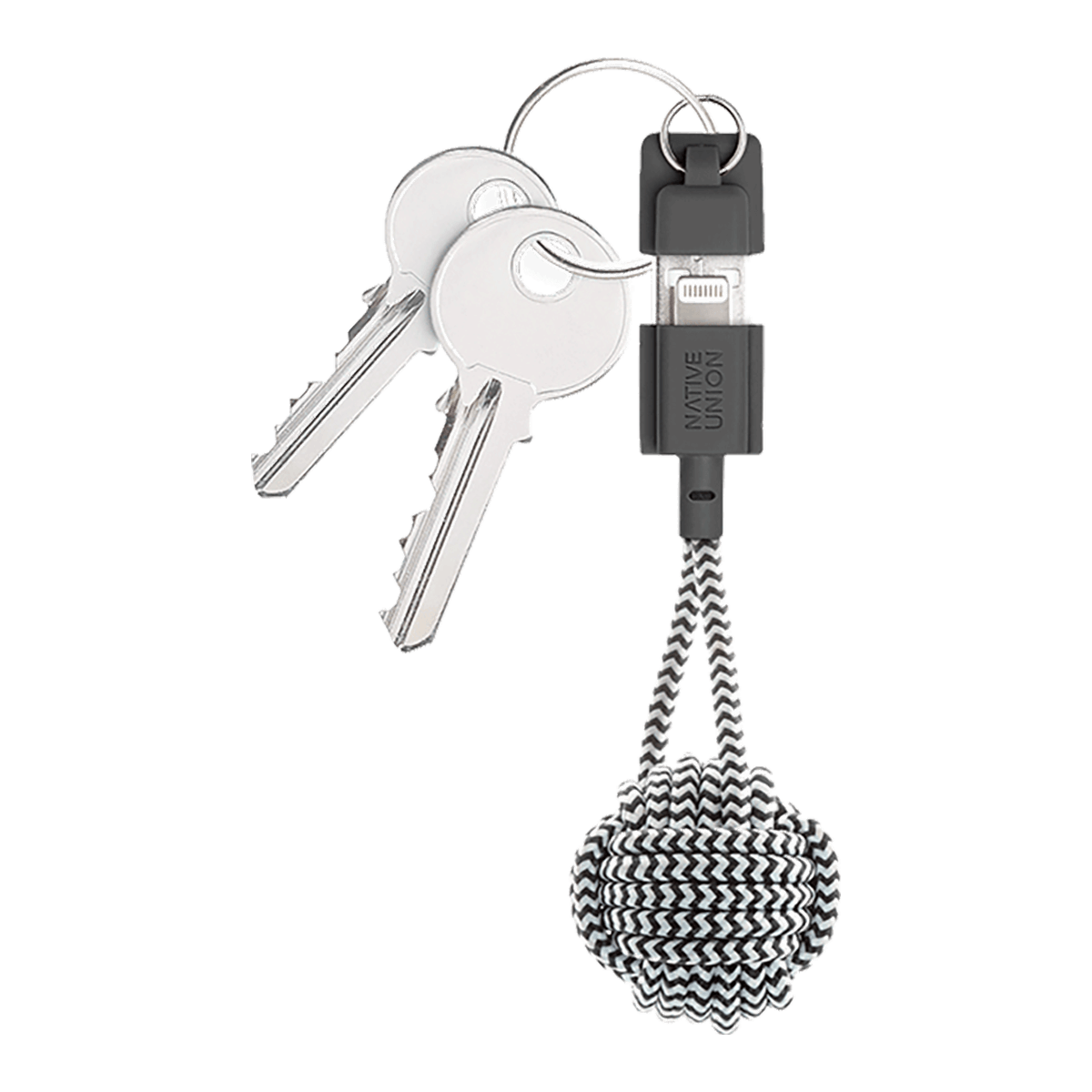Καλώδιο NATIVE UNION Key USB-A σε Lightning 15 Εκατοστά Άσπρο/ Μαύρο