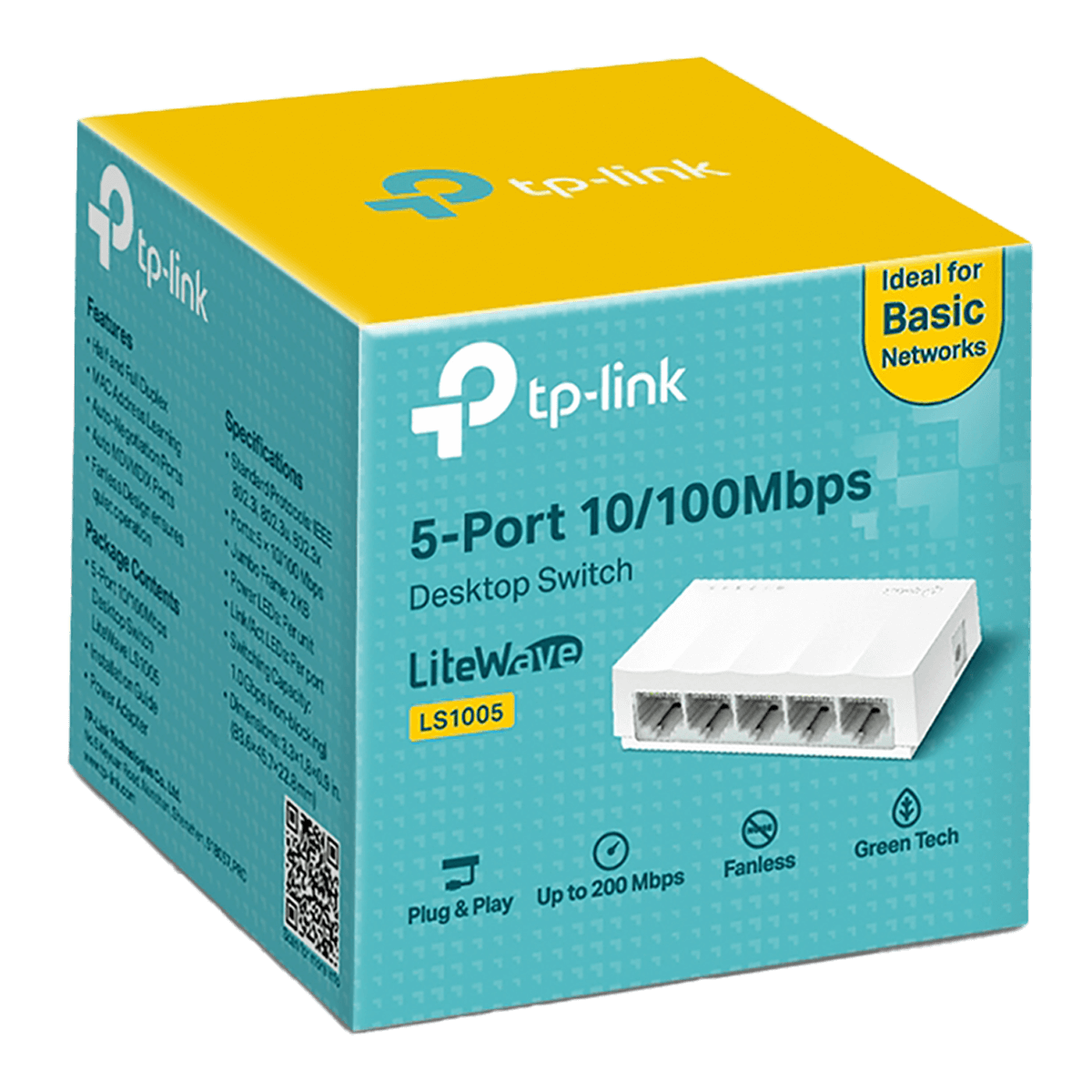 TP-LINK LS1005 5-Port 10/100Mbps Switch - 3
