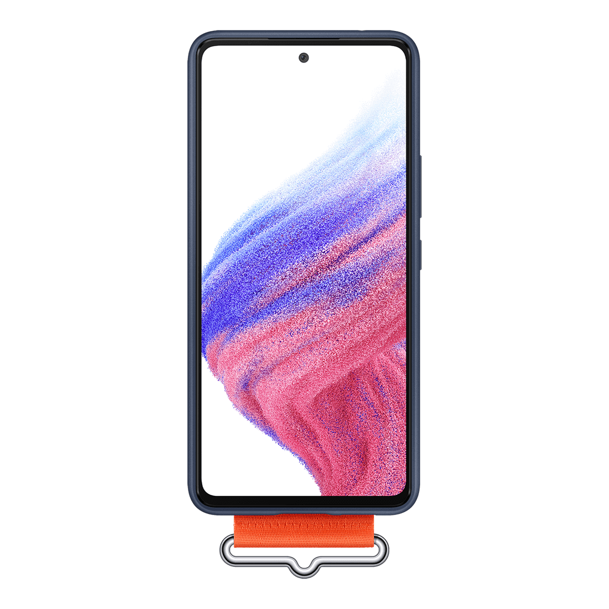 Θήκη Σιλικόνης SAMSUNG Galaxy A53 5G με Λουράκι Navy - 2