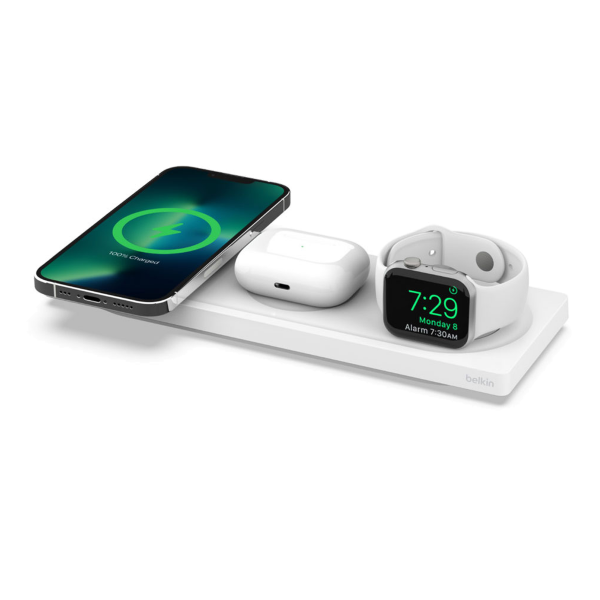 Ασύρματος Φορτιστής BELKIN 3 σε 1 Λευκό