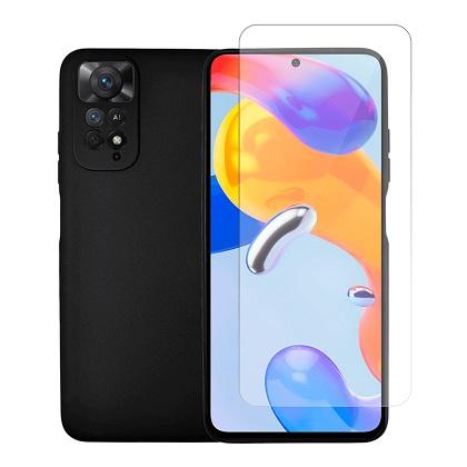 Matte Case + Screen Protector Glass with COSY Frame for XIAOMI Redmi Note 11 Pro