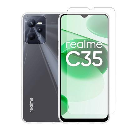 case + glass COSY for Realme C35