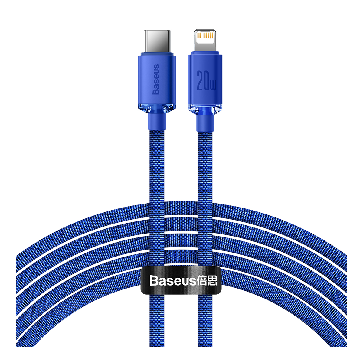 Καλώδιο BASEUS Crystal Shine USB Type-C σε Lightning 20W 1.2 Μέτρα Μπλε - 2
