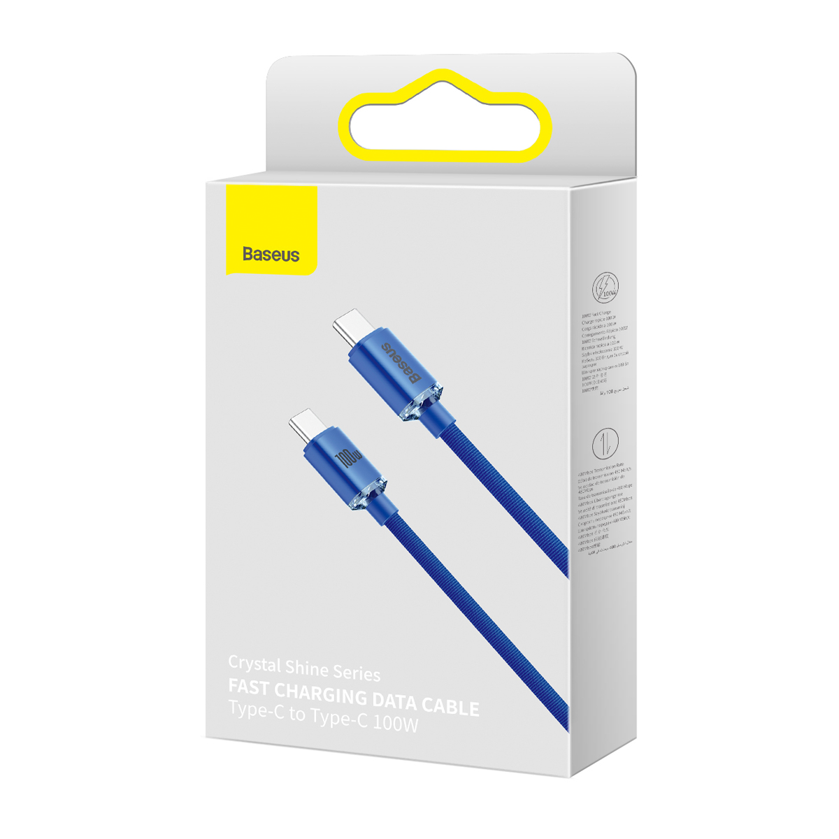 Καλώδιο BASEUS Crystal Shine USB Type-C σε USB Type-C 100W 2 Μέτρα Μπλε - 2