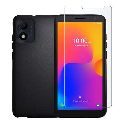 Matte Case + COSY Screen Protector Glass for ALCATEL 1B (2022)