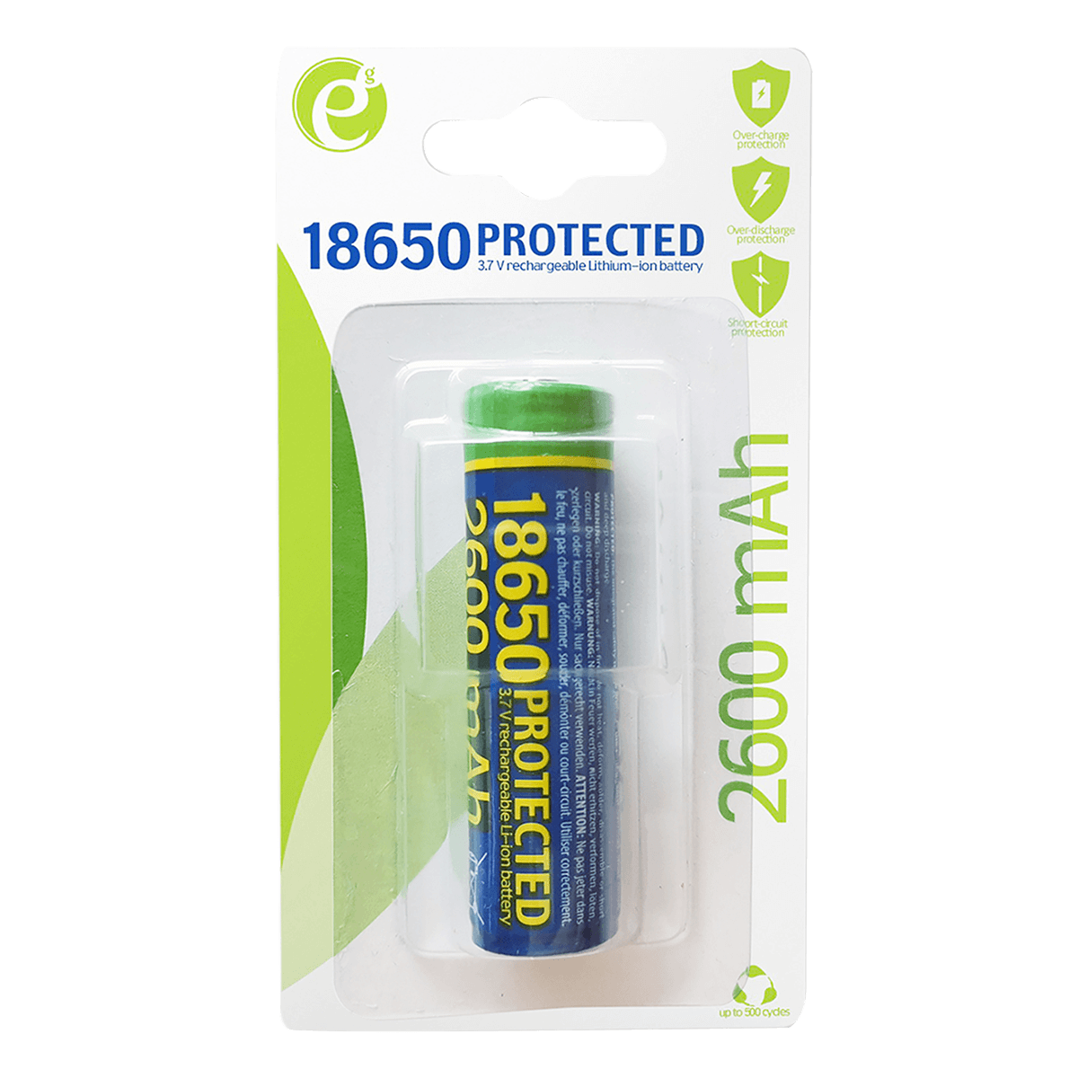 Επαναφορτιζόμενη Μπαταρία ENERGENIE 18650 2600mAh - 2