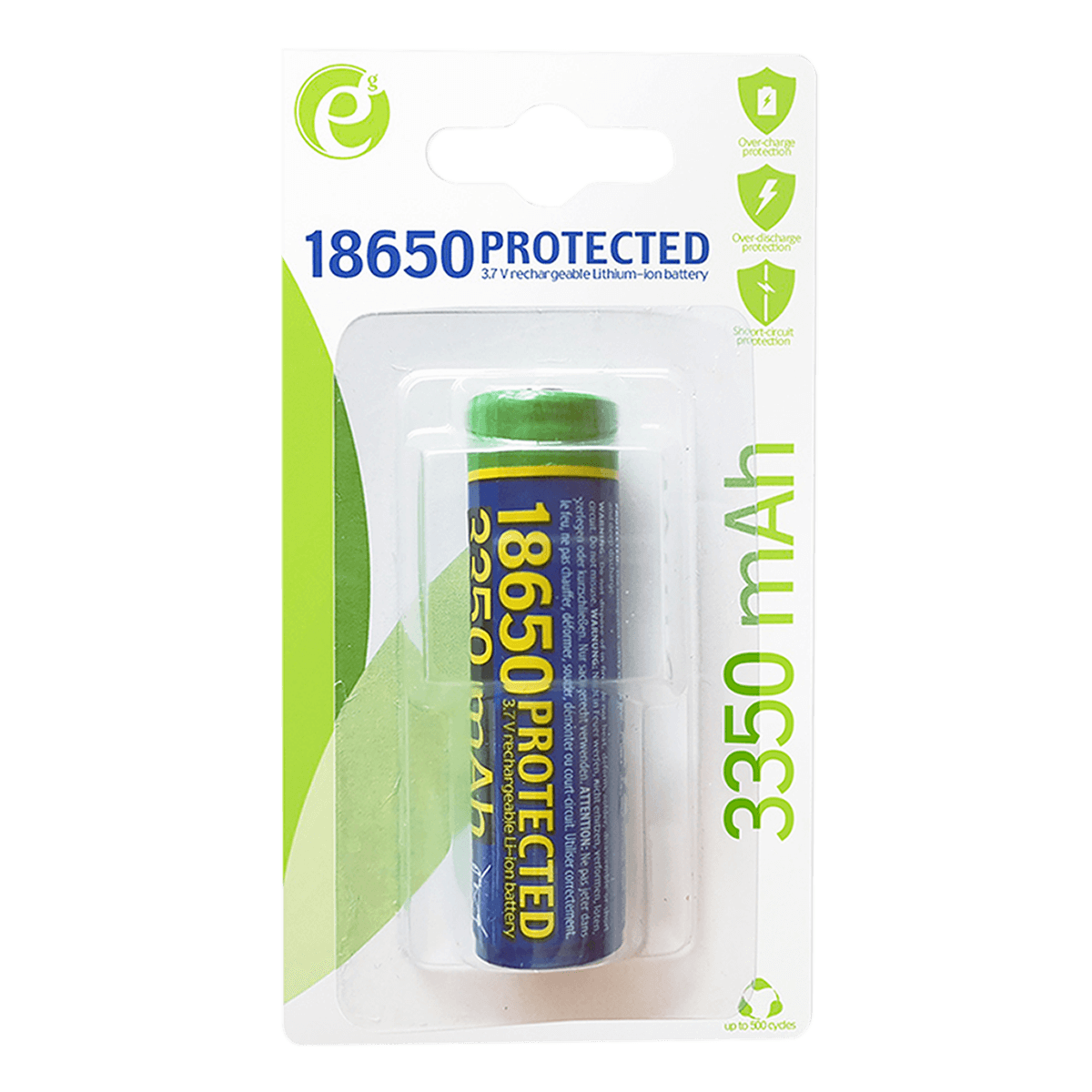 Επαναφορτιζόμενη Μπαταρία ENERGENIE 18650 3350mAh - 2