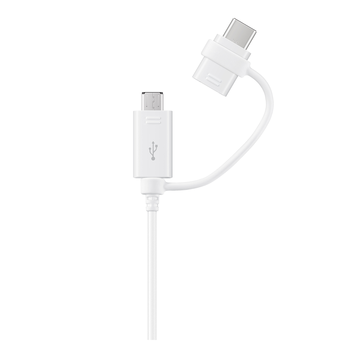 Καλώδιο SAMSUNG USB-Α σε Micro USB και Type-C με αντάπτορα Λευκό - 2