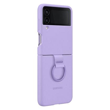 SAMSUNG Galaxy Z Flip 4 Silicone Case with Handle Ring