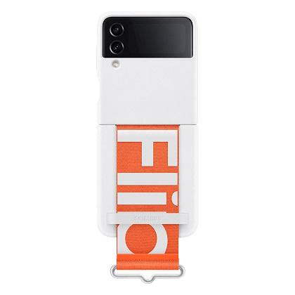 SAMSUNG Galaxy Z Flip 4 Silicone Case with Strap
