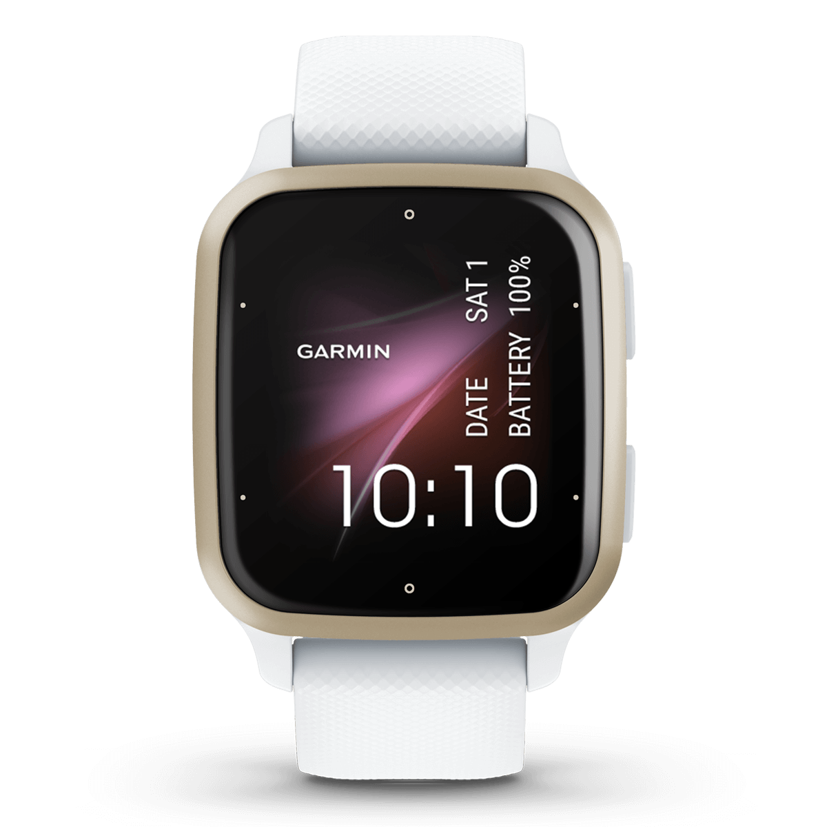 GARMIN Venu Sq 2 White Cream Gold Smartwatch