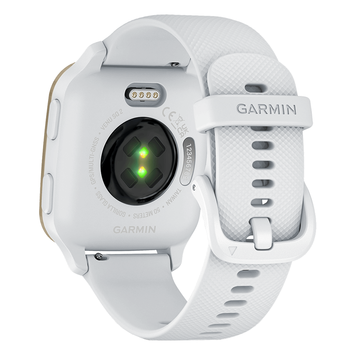 GARMIN Venu Sq 2 White Cream Gold Smartwatch - 4