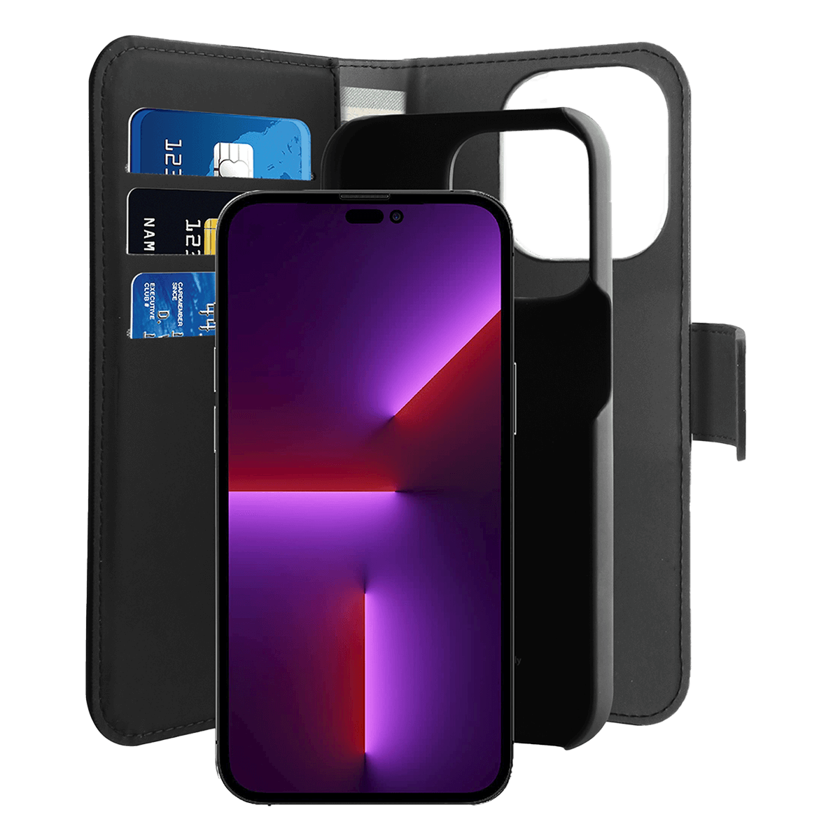 Θήκη PURO Custodia Detachable για iPhone 14 Pro Μαύρη