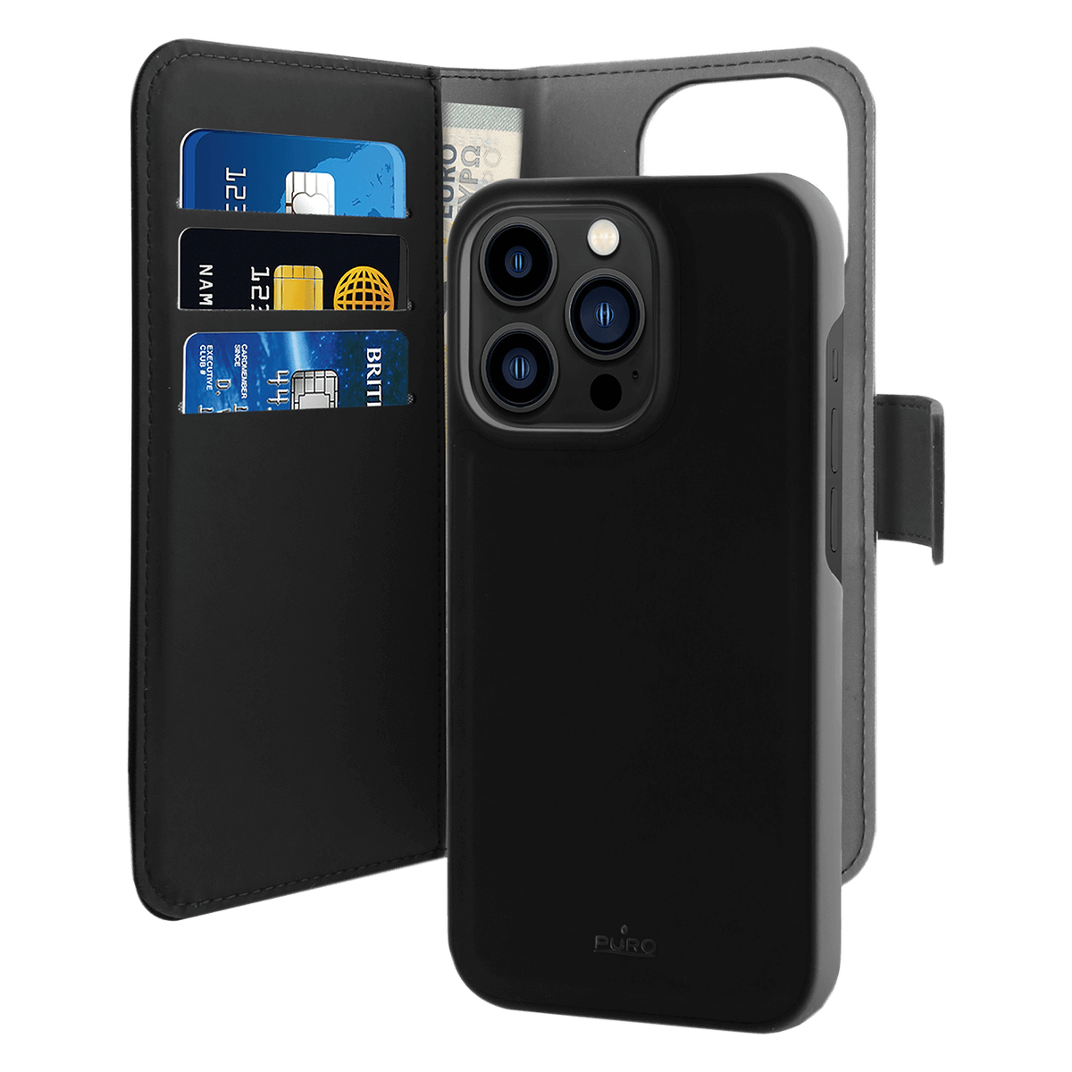 Θήκη PURO Custodia Detachable για iPhone 14 Pro Μαύρη - 2
