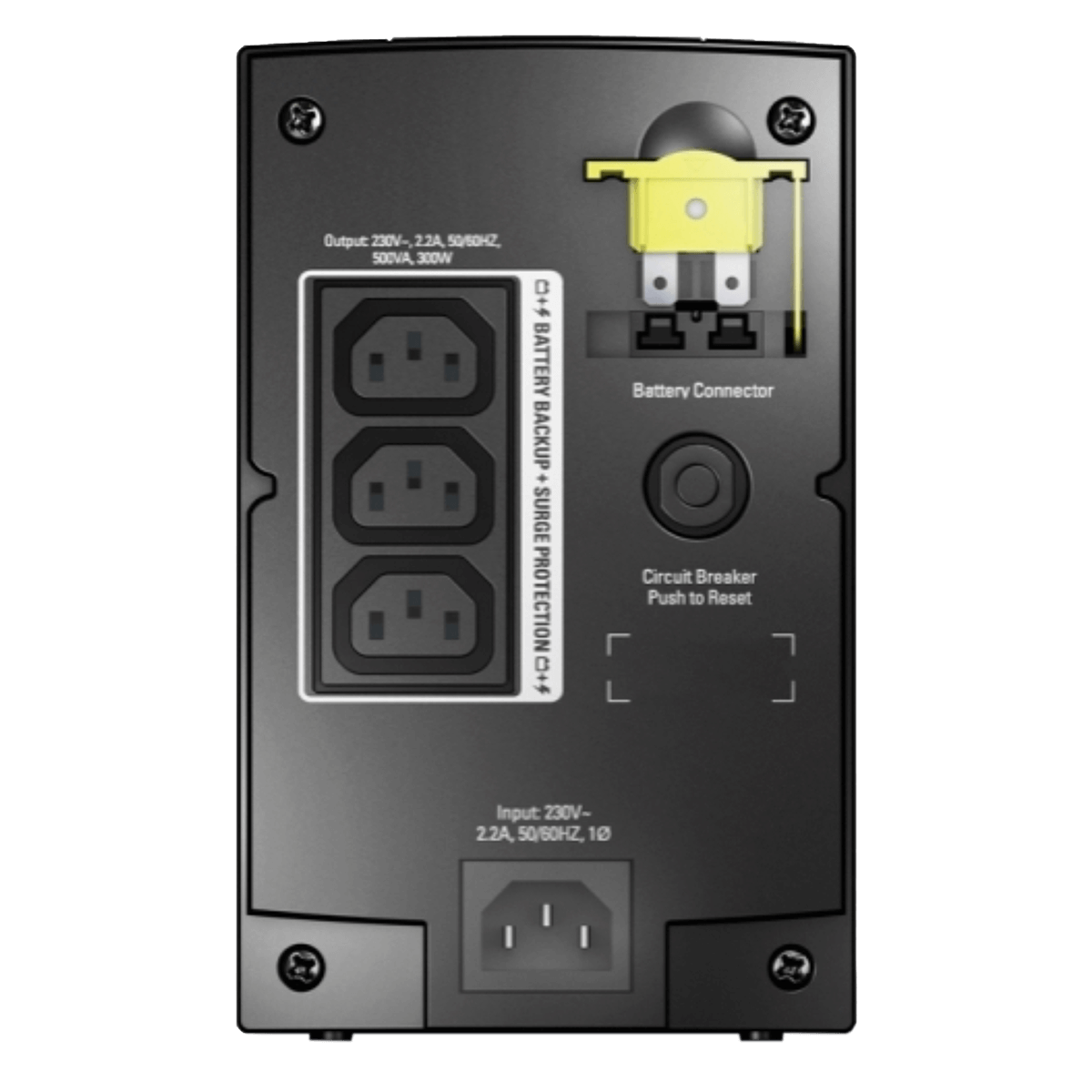 UPS APC 500VA με AVR και 4 πρίζες - 2