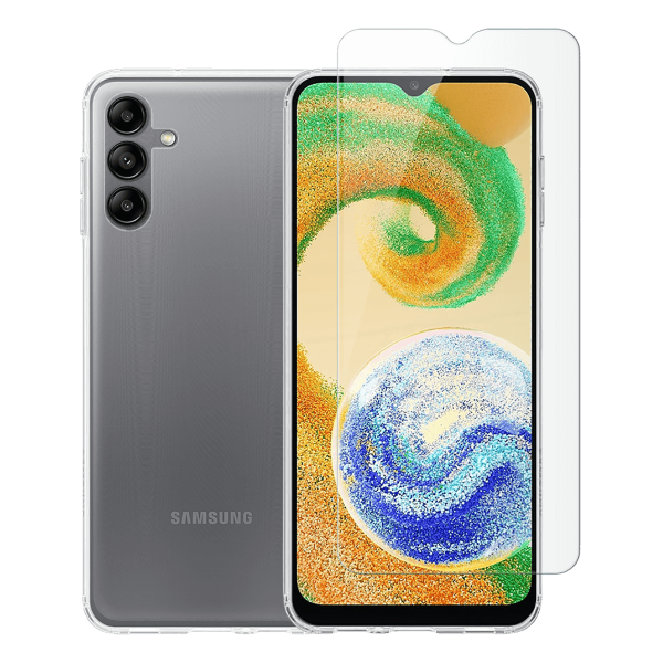 Διάφανη Θήκη + Γυαλί Προστασίας Οθόνης COSY για SAMSUNG Galaxy A04s 4G