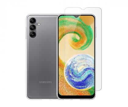 Transparent Case + Screen Protector COZY for SAMSUNG Galaxy A04s 4G