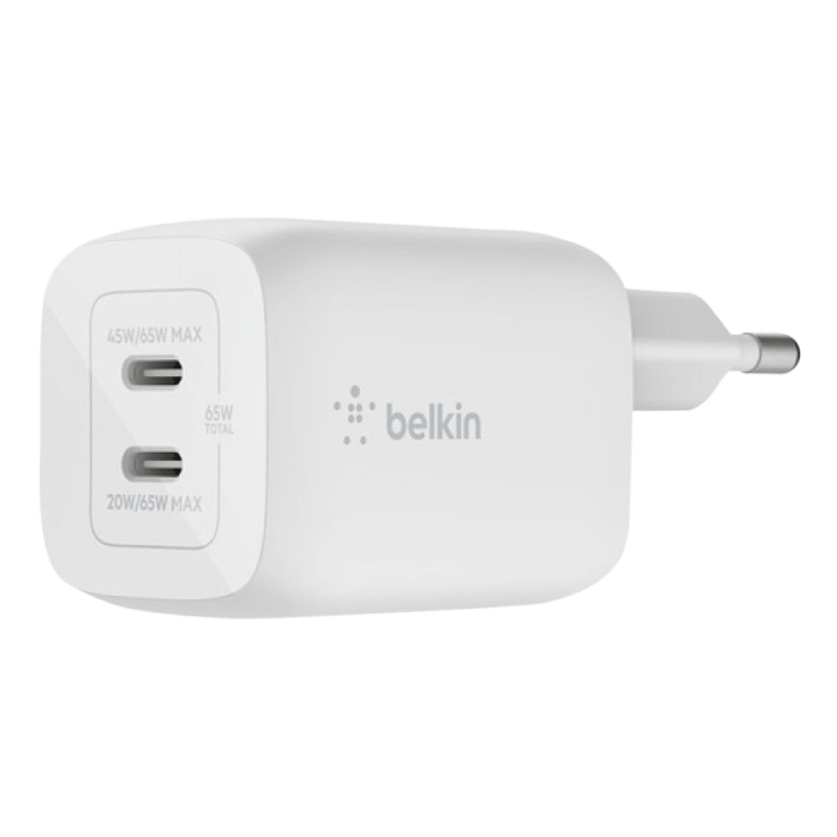 Φορτιστής Ταξιδίου BELKIN Boost Charge Dual USB-C με PPS 65W Λευκό